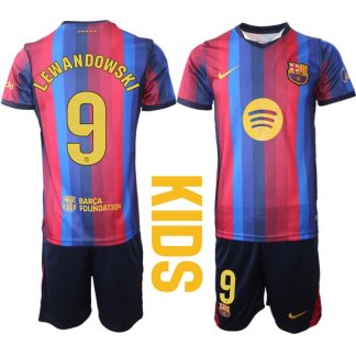 Kupiti Novi otroški nogometni dres FC Barcelona 2026-27 Robert Lewandowski #9 Domači