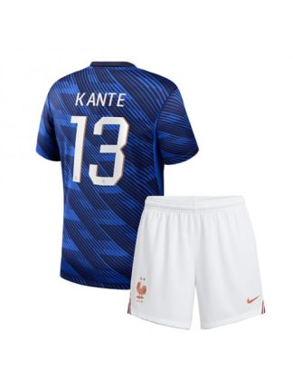 Kupiti Novo Otroški Nogometni dres kompleti Francija Kante #13 Domači SP 2026