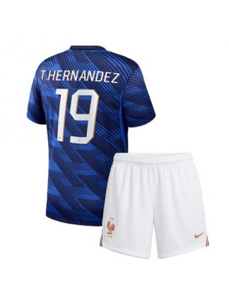 Kupiti Otroške nogometne majice Francija SP 2026 Theo Hernandez #19 Domači kompleti