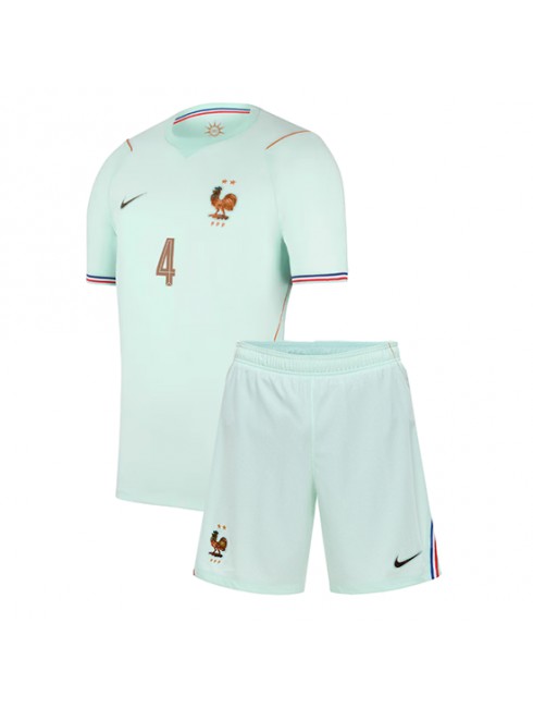 Kupiti Otroški Nogometni dres Francija Dayot Upamecano #4 Gostujoči SP 2026 + Kratke hlače