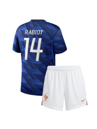 Kupiti Otroški nogometni dres Francija SP 2026 Adrien Rabiot #14 Domači