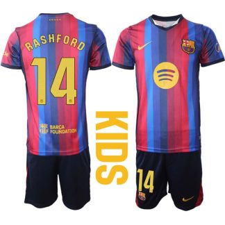 Kupiti Otroški nogometni dres kompleti FC Barcelona 2026-27 Marcus Rashford #14 Domači