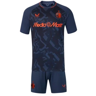 Poceni Feyenoord Tretji 2026/27 nogometni dres kompleti za otroke črna