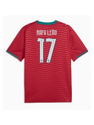 Poceni Nogometni dres Portugalska SP 2026 Rafael Leao #17 Domači Kratek rokav