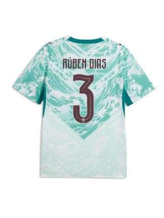 Moški Nogometni dres Portugalska SP 2026 Ruben Dias #3 Gostujoči