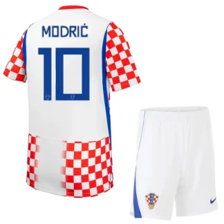 Poceni Poceni Otroški nogometni dres kompleti Hrvaška SP 2026 Luka Modrić #10 Domači