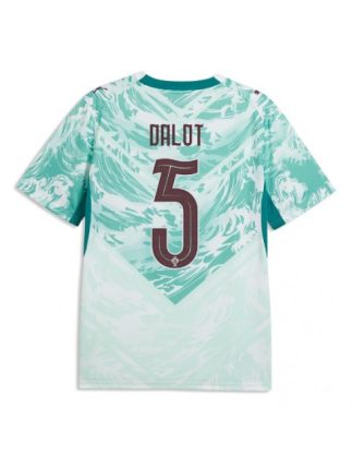Poceni dres za nogomet Portugalska SP 2026 Diogo Dalot #5 Gostujoči Kratek rokav