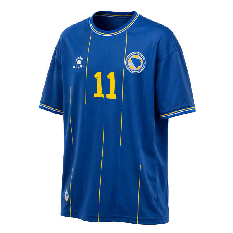 Prodajo Nogometni dres Bosna in Hercegovina SP 2026 Edin Džeko #11 Domači 2026/27