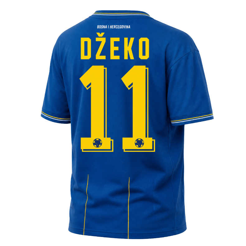 Prodajo Nogometni dres Bosna in Hercegovina SP 2026 Edin Džeko #11 Domači 2026/27
