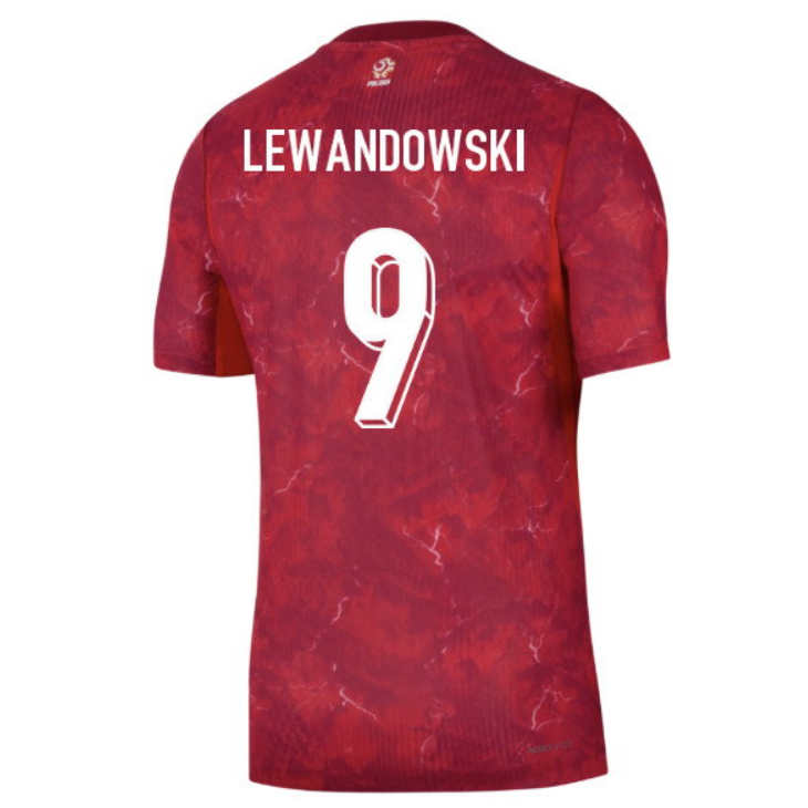 Prodajo Poljska Nogometni dres 2026/27 Gostujoči Robert Lewandowski #9 rdeča