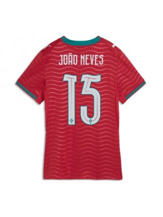 Joao Neves #15 Ženski Nogometni dres Portugalska SP 2026 Domači rdeča