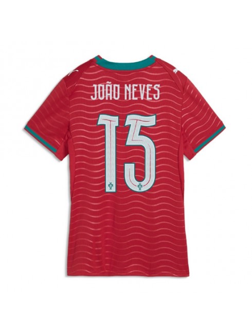 Joao Neves #15 Ženski Nogometni dres Portugalska SP 2026 Domači rdeča