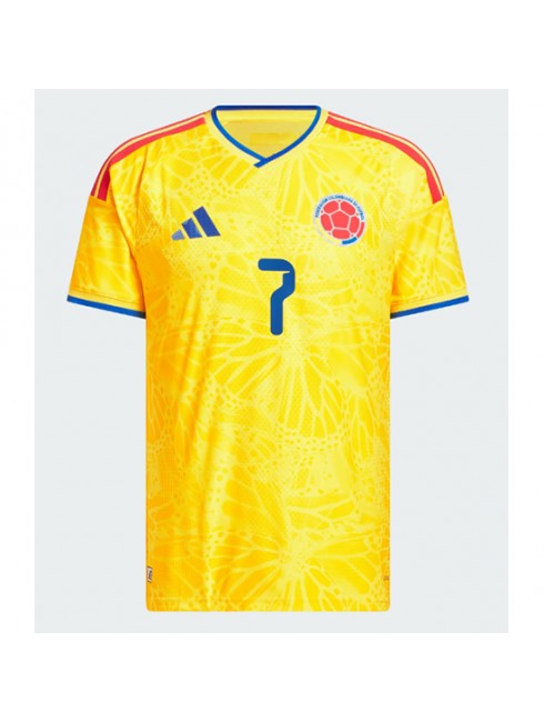 Kupiti Nogometni dres Kolumbija SP 2026 Luis Diaz #7 Domači Kratek rokav-1