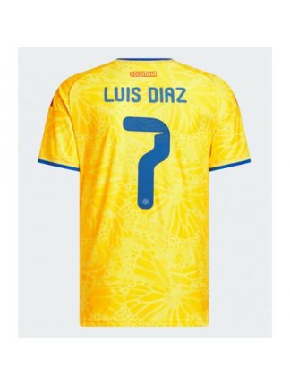 Kupiti Nogometni dres Kolumbija SP 2026 Luis Diaz #7 Domači Kratek rokav