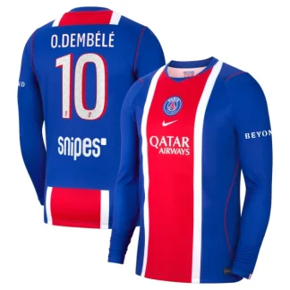 Poceni Nogometni dres Paris Saint-Germain PSG Ousmane Dembele #10 2026/27 Domači Dolgi Rokav