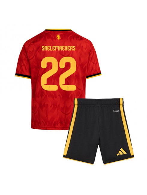 Otroški Nogometni dres kompleti Belgija SP 2026 Alexis Saelemaekers #22 Domači