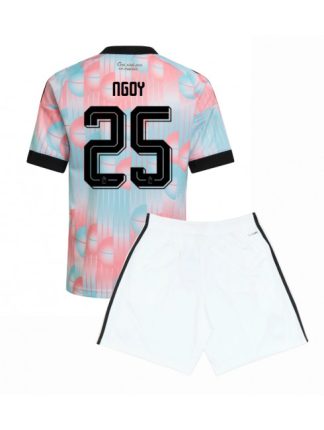 Otroški Nogometni dres kompleti Belgija SP 2026 Nathan Ngoy #25 Gostujoči
