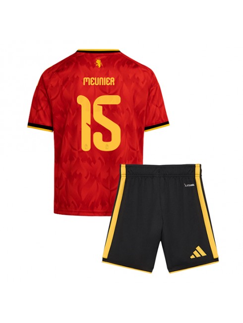 Najcenejši Otroški Nogometni dres kompleti Belgija SP 2026 Thomas Meunier #15 Domači