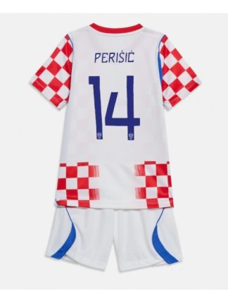 Najcenejši Otroški Nogometni dresi kompleti Hrvaška SP 2026 Ivan Perisic #14 Domači