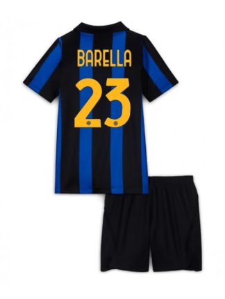 Najcenejši Otroški Nogometni dres kompleti Inter Milan 2026-27 Nicolo Barella #23 Domači