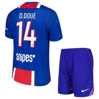 Poceni Otroški Nogometni dres kompleti Paris Saint-Germain PSG Desire Doue #14 Domači 2026/27