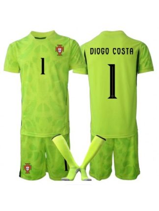 Otroški Nogometni dres kompleti Portugalska SP 2026 Diogo Costa #1 Vratar Domači