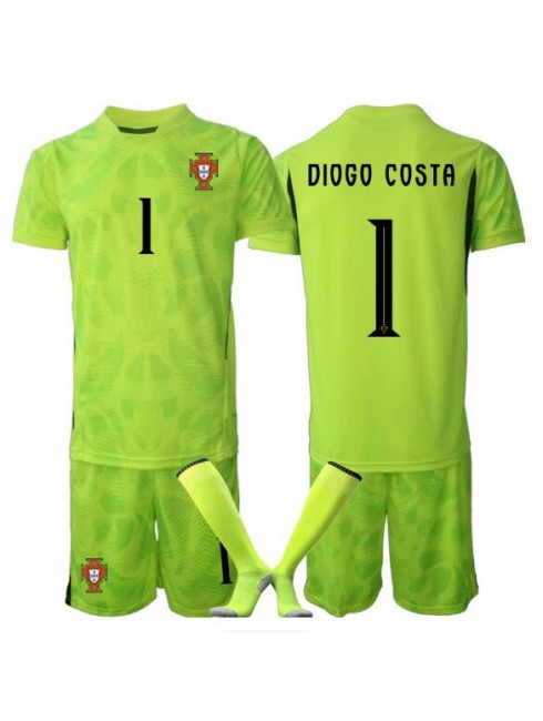 Otroški Nogometni dres kompleti Portugalska SP 2026 Diogo Costa #1 Vratar Domači