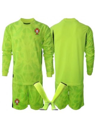 Portugalska SP 2026 Vratar Domači Otroški Nogometni dres kompleti Dolgi rokav (+ hlače)