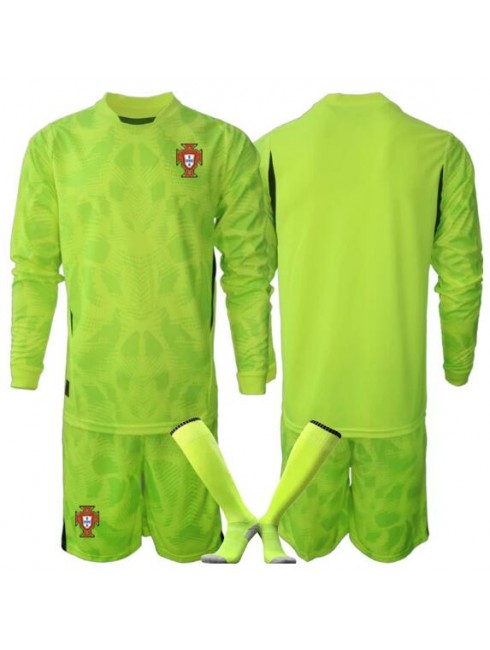 Portugalska SP 2026 Vratar Domači Otroški Nogometni dres kompleti Dolgi rokav (+ hlače)