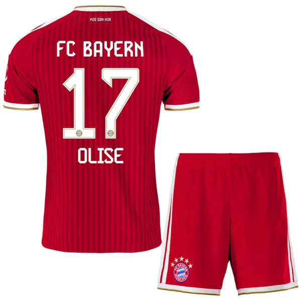 Nogometni dres za otroke kompleti FC Bayern München Michael Olise #17 Domači 2026-27