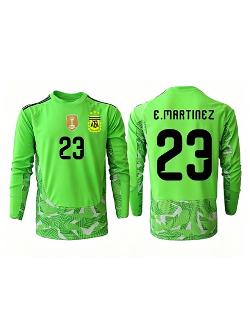 Poceni Nogometni dres Argentina SP 2026 Emiliano Martinez #23 Vratar Gostujoči Dolgi rokav