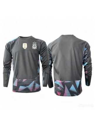 Kupiti Poceni Nogometni dres Argentina SP 2026 Vratar Domači črna Dolgi rokav
