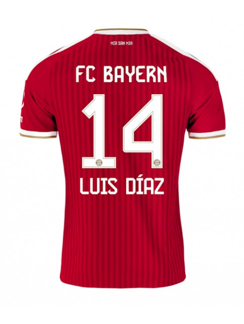 Poceni Nogometni dres Bayern Munich Luis Diaz #14 Domači 2026-27 Kratek rokav