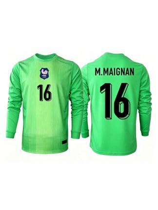 Poceni Nogometni dres Francija SP 2026 Mike Maignan #16 Vratar Gostujoči zelena
