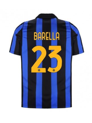 Poceni Nogometni dres Inter Milan 2026-27 Nicolo Barella #23 Domači modra in črna