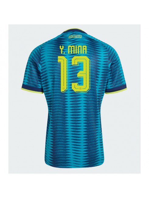 Poceni Nogometni dres Kolumbija SP 2026 Yerry Mina #13 Gostujoči Kratek rokav
