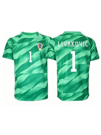 Najcenejši Vratar dresi Hrvaška SP 2026 Dominik Livakovic #1 Gostujoči zelena