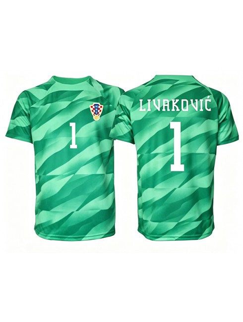 Najcenejši Vratar dresi Hrvaška SP 2026 Dominik Livakovic #1 Gostujoči zelena