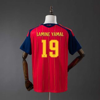 Najcenejši nogometni dresi Španija SP 2026 Domači Lamine Yamal #19– izdaja prvakov