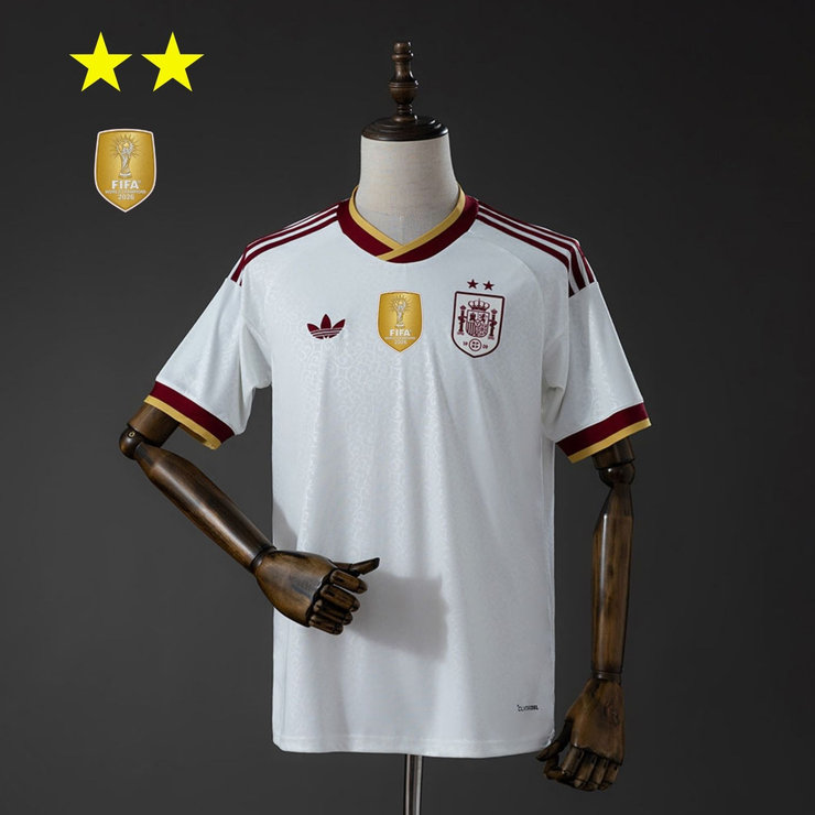 Najcenejši nogometni dresi tisk Rodri #16 Španija SP 2026 Gostujoči – izdaja prvakov-1