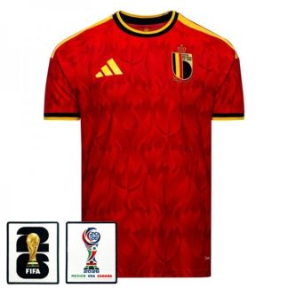 Prodaja Nogometni dres Belgija Domači SP 2026 rdeča z značko