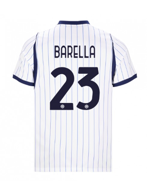 Prodaja Nogometni dres Inter Milan 2026-27 Nicolo Barella #23 Gostujoči bela