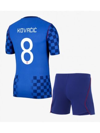 Najcenejši Otroški Nogometni dres kompleti Hrvaška SP 2026 Mateo Kovacic #8 Gostujoči