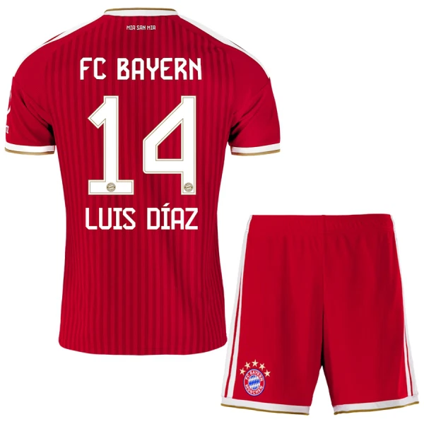 Prodaja Otroški nogometni dresi FC Bayern München Luis Díaz 14 Domači 2026-27
