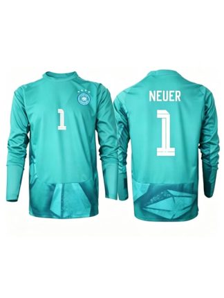 Najcenejši Vratarski dres Nemčija SP 2026 Manuel Neuer #1 Domači Dolgi rokav