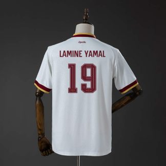 Najcenejši nogometni dres Španija SP 2026 Lamine Yamal #19 Gostujoči– izdaja prvakov
