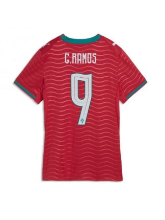 Rdeča Nogometni dres Portugalska SP 2026 Goncalo Ramos #9 Domači Ženski