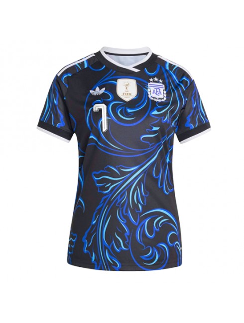 Najcenejši Nogometni dres Argentina SP 2026 Rodrigo De Paul #7 Gostujoči Ženski -1