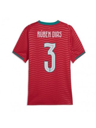 Ruben Dias #3 Ženski Nogometni dres Portugalska SP 2026 Domači rdeča