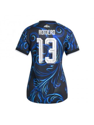 Najcenejši Nogometni dres Argentina SP 2026 Romero #13 Gostujoči Ženski